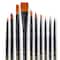 10 Piece Golden Synthetic Acrylic Brushes by Artist's Loft® Necessities™